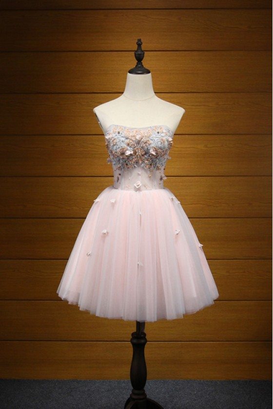 Short Strapless Prom Dresses