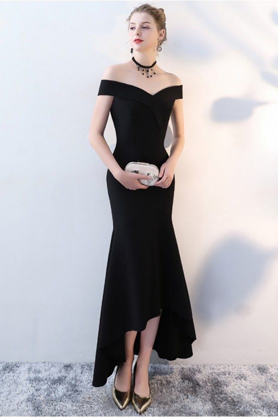 Black High Low Formal Dress